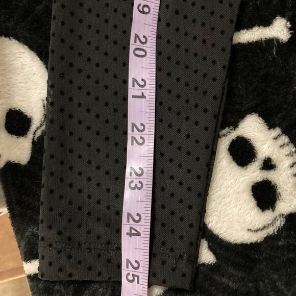 KAFFE Black semi-sheer polka dot mockneck top ~ Goth stretchy LARGE XL 1X shirt - Picture 10 of 14